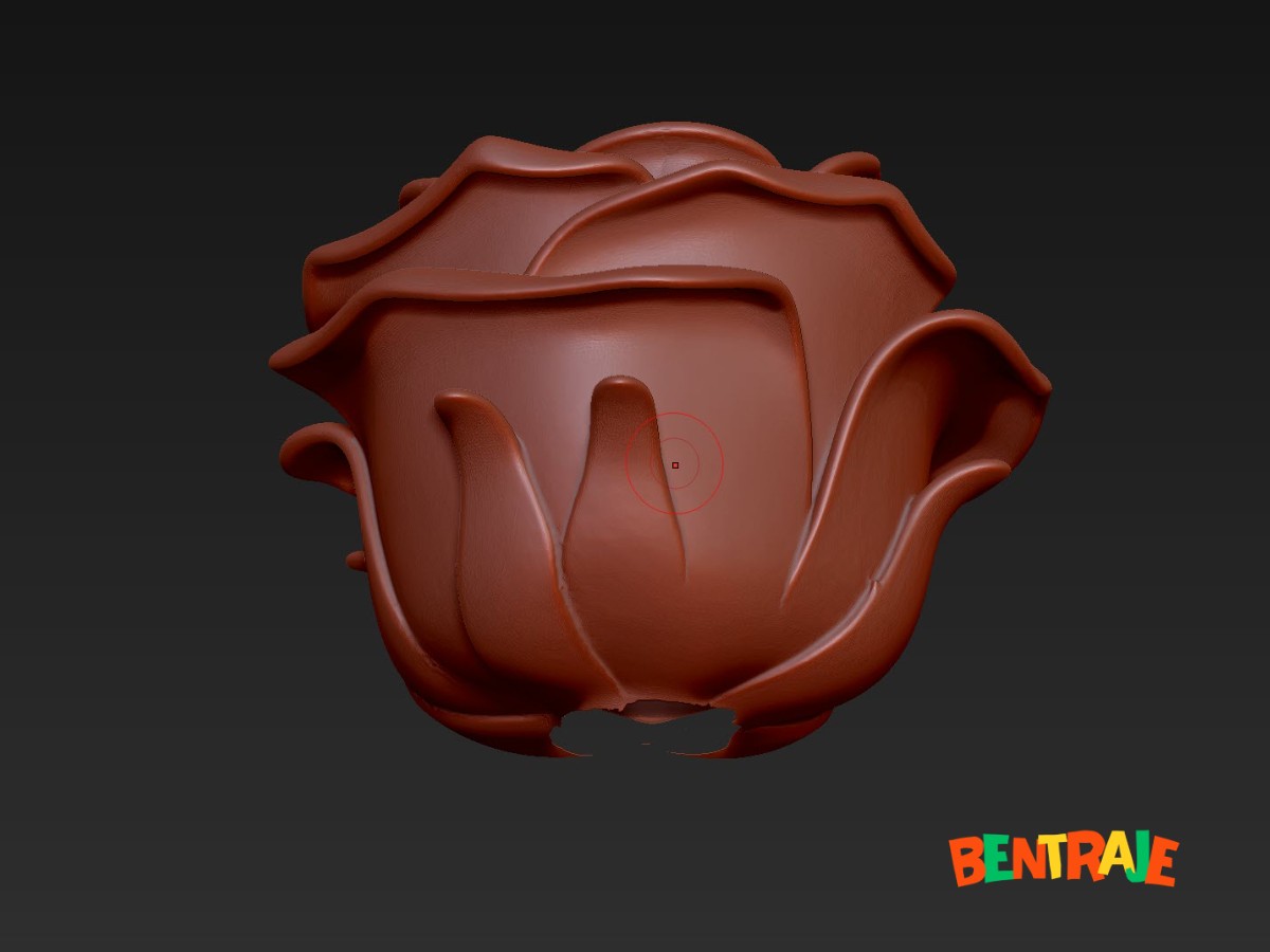 Rose Pen Holder Leaf Artefact