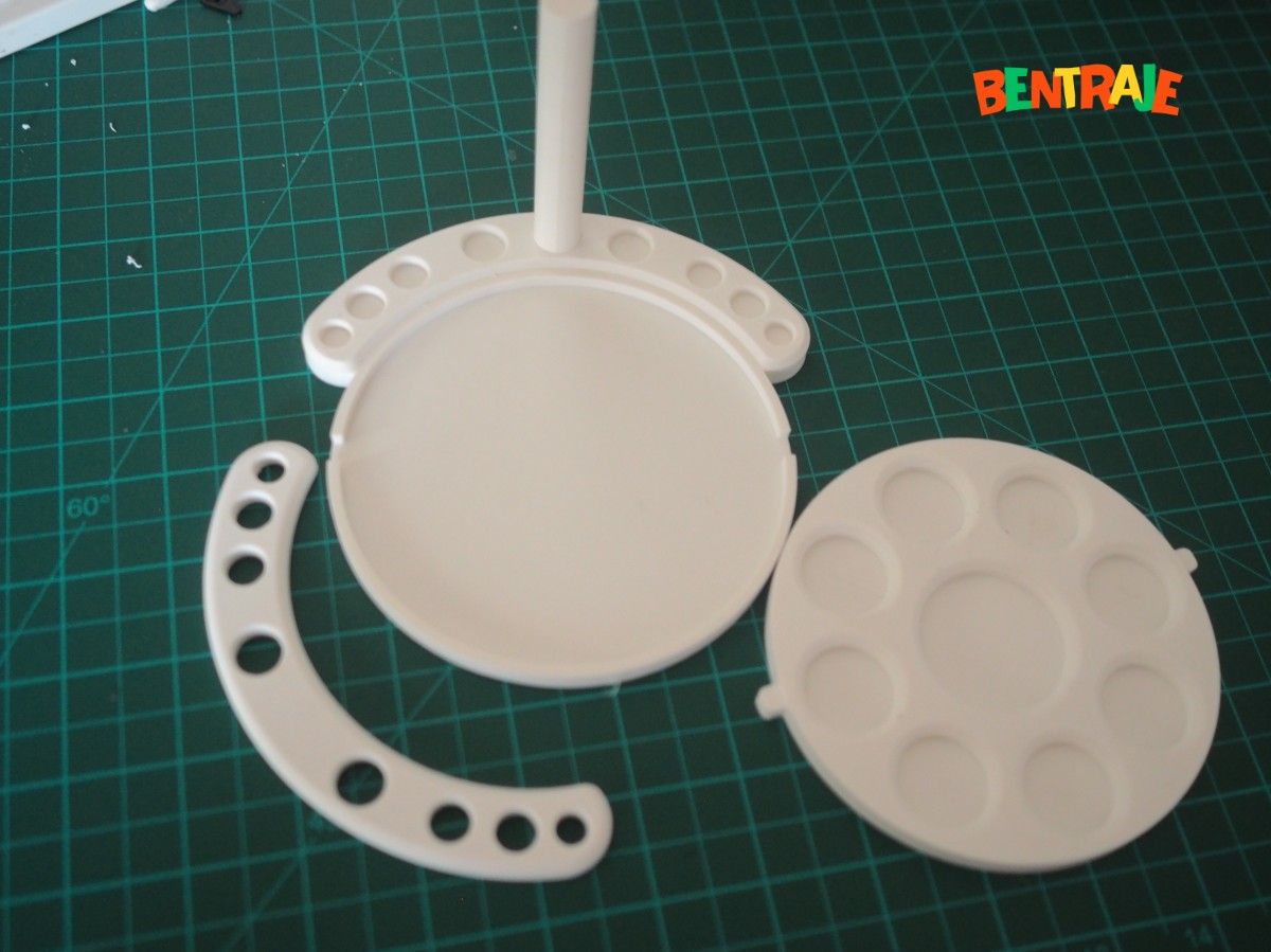 Paint color palette mixer parts